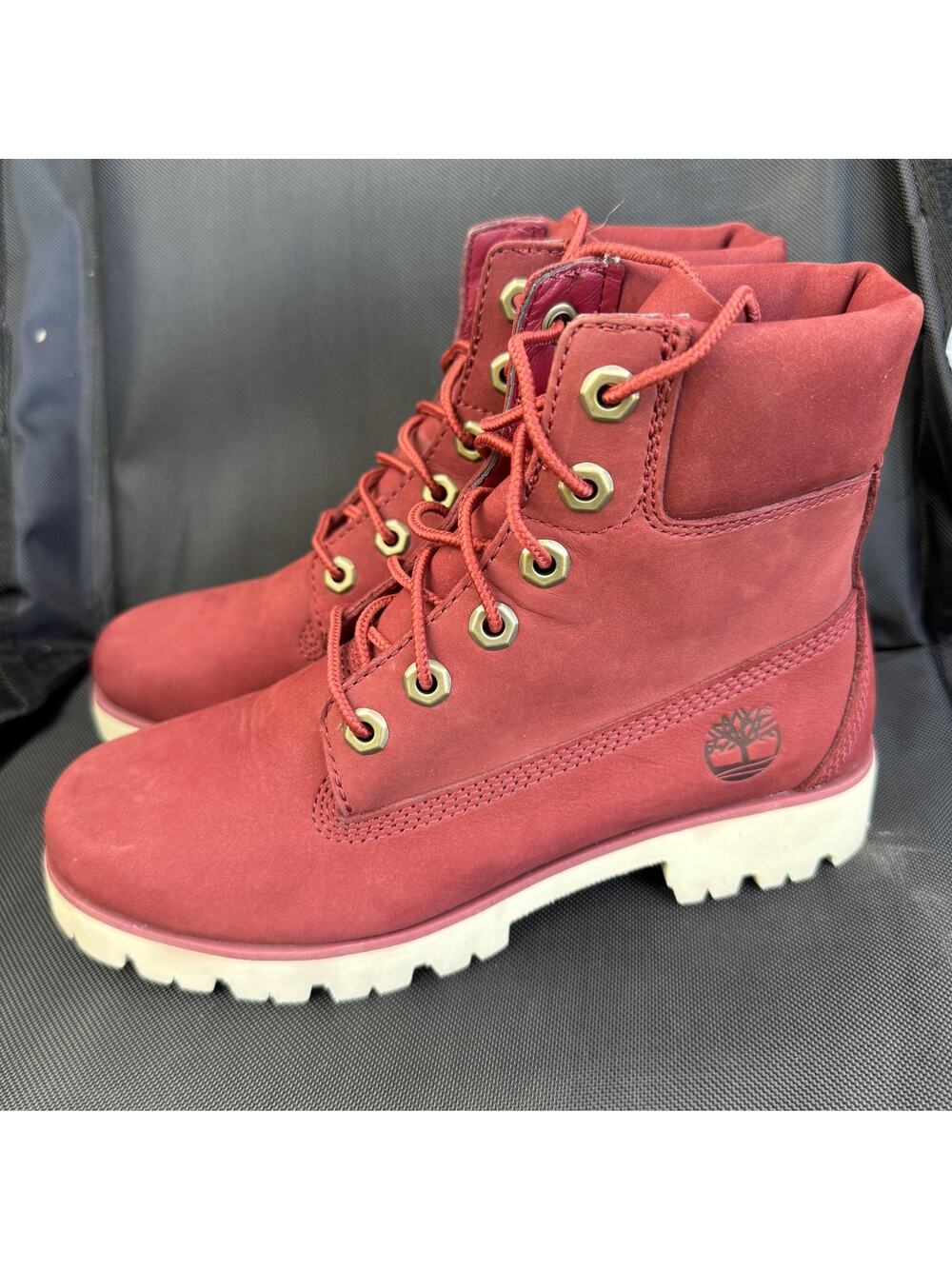 Timberland‎ Heritage Lite 6 Inch Womens 5.5 Red Waterproof Boots A2416